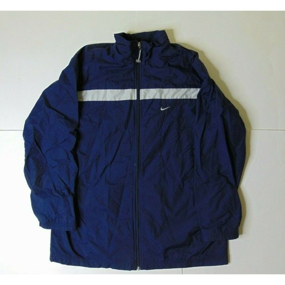 Nike Other - Nike L Windbreaker Jacket Zip Mini Swoosh Blue